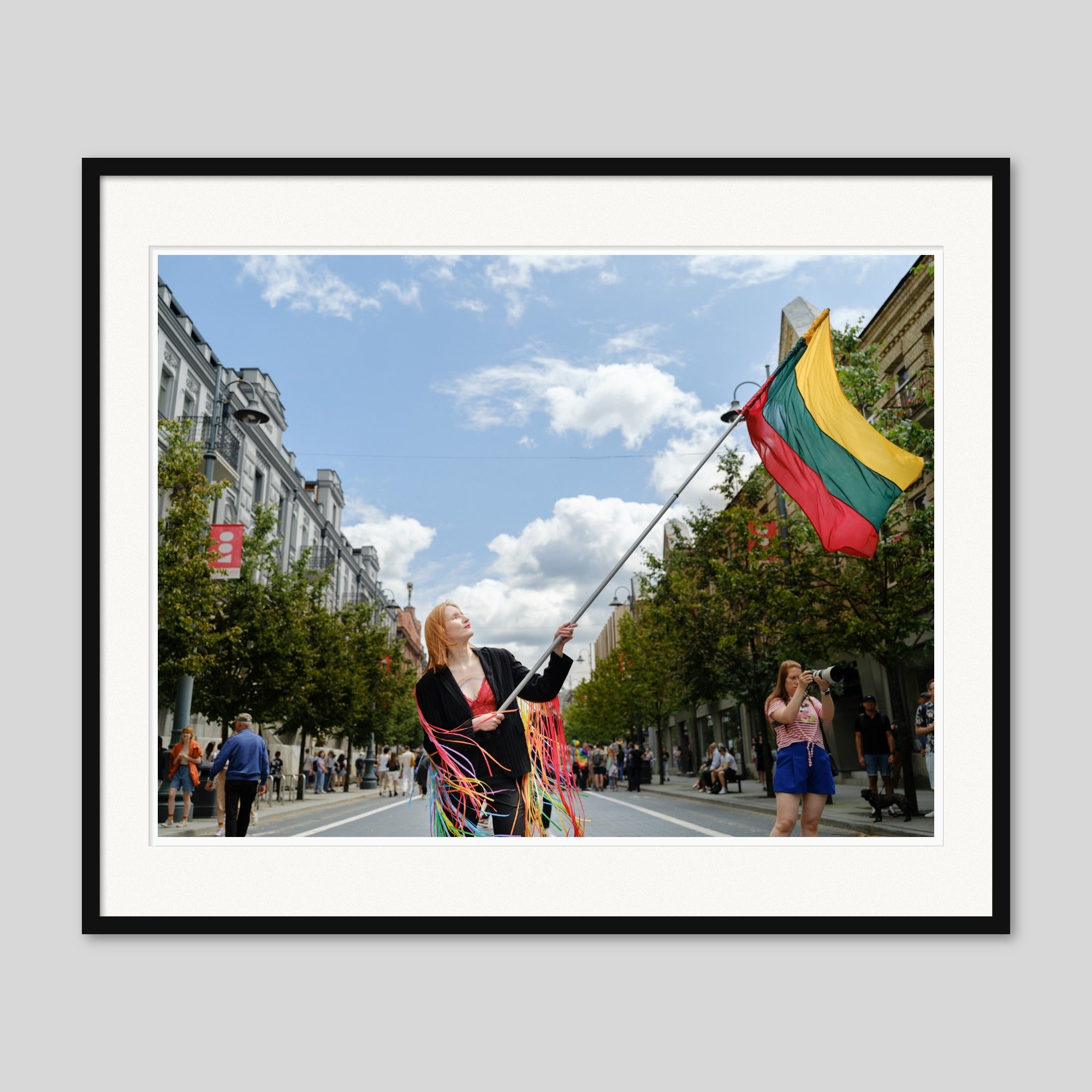Lietuvos vėliava LGBT eitynių priekyje